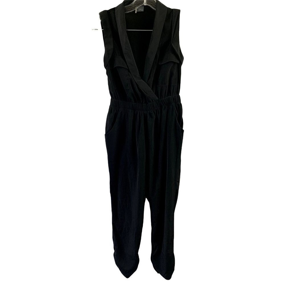 Sparkle & Fade Women's Sleeveless Jumpsuit   XS Black